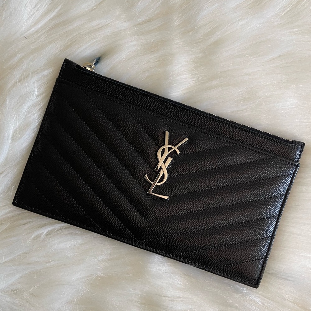 YSL Monogram Zip Pouch - Picture 4 of 6
